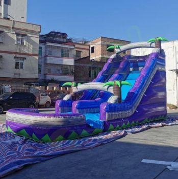 Commercial Grade Amusement Park Fun City Water Slide Inflatable Castle Slide with Pool for Kids and Adults - Xiamen Boyan Industry and Trade Co., Ltd. - China