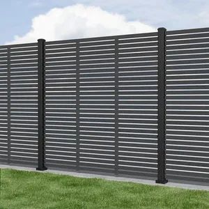 Metal Steel Garden Security Privacy Screens Louver Aluminium Slat Privacy Fence - Xiamen Just Tech Co., Ltd. - China