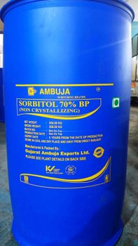 SORBITOL 70% Form Liquid Type sweetner Mouthfeel Smooth Taste Pleasant, Cool Taste Dental Safety Non-cariogenic Sweetness Level 60% Of Sucrose - Gujarat Ambuja Exports Limited - India
