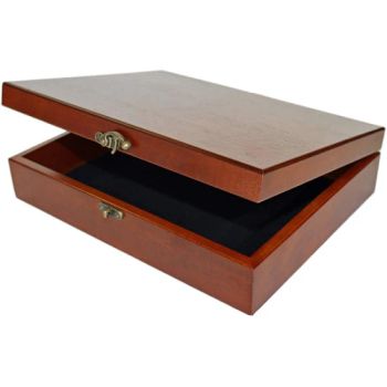 Games Old World Wooden Treasure Jewelry Storage Box with Brass Latch (Redwood Finish) - Dongguan DianYa Packaging MFG. Co., Ltd. - China