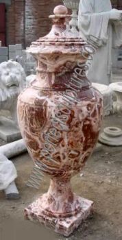Natural Stone Marble Flower Planter Large Vases (QFP515) Origin China Style Antique Material Marble Type Flower Pot Surface Polished - Quyang Perfect Sculpture Factory - China