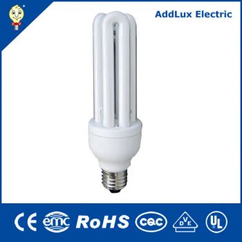 CE UL 11W - 26W 3u Compact Fluorescent Bulbs 110-240V Shape 3u CRI Ra>75 LED Low-power IP Rating IP33 Model NO. YB43 Power 11W - - Ningbo Addlux Electric Co., Ltd. - China