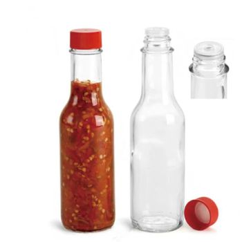 150ml Hot Sauce Bottle Woozy Chilli Sauce Glassware Kitchenware Cruet Spice Jar Glass Bottle - Ceekie Im&Export Co., Ltd. - China
