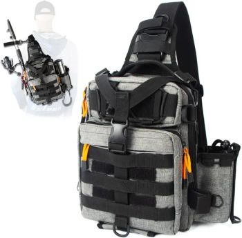 Fishing Tackle Sling Bag - Waterproof Single Shoulder Backpack for Lures, Reels, Rod Holders, and Outdoor Gear Storage - Xiamen Minghui Import and Export Co., Ltd. - China
