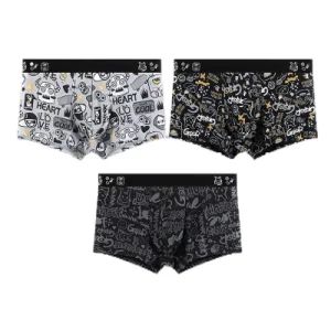 Custom Made Men's Underwear Plus Size Print Trend Graffiti Boxers - Zhongshan Hai Lung Garment Company Limited - China
