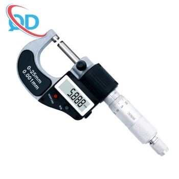 0 25mm Digital Electronic 0 001mm Micron Outside Micrometers Gauge Tool - Taizhou Qida Cnc Cutting Tools Co.,Ltd. - China