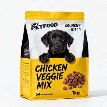 Factory Custom Printed 5kg 10kg Aluminum Foil Flat Bottom Dog Food Bags with Resealable Zipper - HUAIAN ZHONGDE PACKAGING MATERIALS CO., LTD. - China