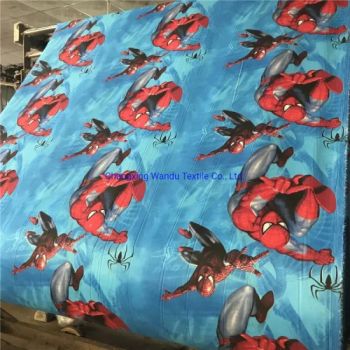 Spiderman, Prince Frog, Hello Kitty, Paris Tower Print, 100% Polyester Brushed Fabric, Good Quality and Good Price - Changxing Wandu Textile Co., Ltd. - China