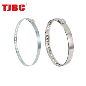Zinc Plated Steel Adjustable Single Ear Hose Clamp, CV Joint Clamp, 20-50mm - Tianjin City Kainuo Industrial Company Limited - China