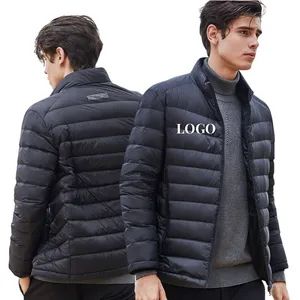 Outdoor Light Warm Mens Jacket Custom Logo Down Coat Plus Size Mens Coats Winter Puffer Jacket Men - Tanboer Group Co., Ltd. - China