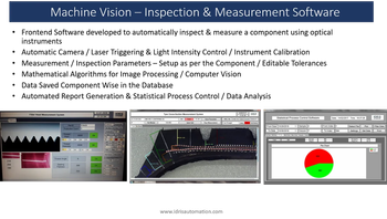 Machine Vision Inspection & Measurement Software Voltage 220 V Report Generation Automated Report Generation Data Storage Component-wise Data Saved In - Idris Automation - India