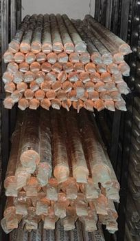 Copper Grounding Rods Brand SE Shape Round I Deal In New Only Length Of Rod 1, 2, 3m Usage/Application Earthing Material Type Copper Bonded, - Waran Enterprises - India