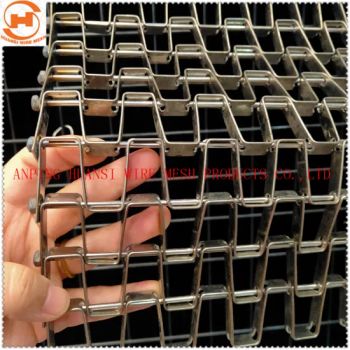 Metal Honeycomb Mesh Conveyor Belt/Metal Great Wall Mesh Belts Metal Flat Wire Belt - ANPING HUANSI WIRE MESH PRODUCTS CO., LTD. - China