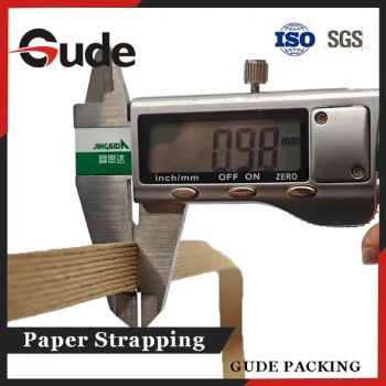 Customized 15mm*0.9mm Strap Red Paper Strap Strapping for Wooden Crates - Linyi Gude Packaging Products Co., Ltd. - China
