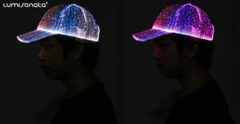 Fiber Optic Fabric for Party Glow in The Dark Festival Rave Light up LED Cap Baseball Hats - Nicety Industrial & Trading Limited - China