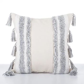 2025 High Quality Home Car Chair Sofa Decor 100 Cotton Boho Embroidered Tufted Cushion Cover - NINGBO JHF TEXTILE CO., LTD. - China