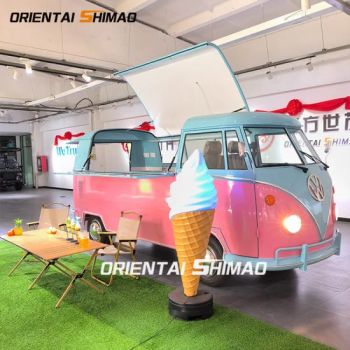 Hand Drive Mobile Fast Food Cart Hot Dog Coffee Icecream BBQ Electric Cart - Qingdao Oriental Shimao Import and Export Co., Ltd. - China