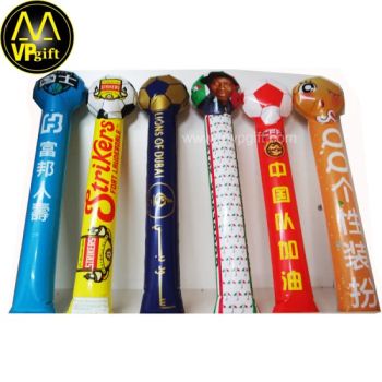 OEM Customized Printed Logo PE PVC Material Inflatable Thunder Cheering Gift Bam Bam Stick Bang Bang Sticks - MVP GIFT CO., LTD. - China
