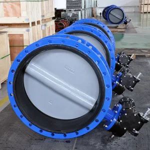 Pn10 Pn16 Turbine Operated 12 Inch Ductile Iron Flange Butterfly Valves Center Lined Body - Like Valve (Tianjin) Co., Ltd. - China