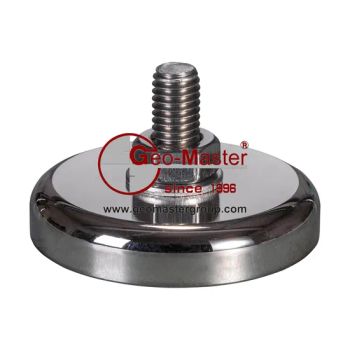 48mm-Diameter Magnetic Mounting Base (with M8 connecting bolt) for Fixing L-Bar Monitoring Prisms and Right-Angle Monitoring Prisms (GMP104 series) - Geomaster Group - China