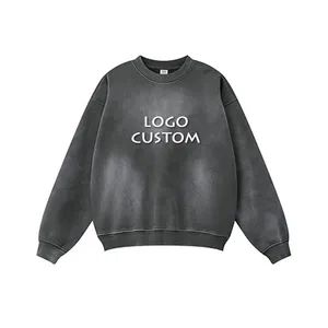 American Casual Drop Shoulder Loose Men's Sweatshirt Fashion Basic Crewneck Oversized Mens Sweatshirts Hoodies - Dongguan Flya Sports Goods Co., Ltd. - China