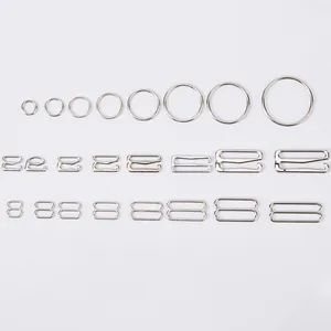 High Quality Strap Adjuster Alloy Bra Adjuster Swimsuit Coherer Ring and Slider and Hook Underwear Accessories Buckle as Picture - Phoenix Flame Holdings Limited - China