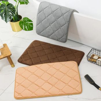 Soft Memory Foam Water Absorb Non-Slip Thick Bathroom Toilet Bath Mat Rugs - Ningbo General Union Co., Ltd. - China