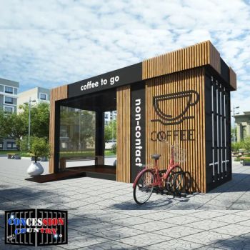 Custom Glass Wall Shipping Container House Store Cafe Coffee Shop Bar for Sale - QINGDAO FOOD VAN MACHINERY CO., LTD - China
