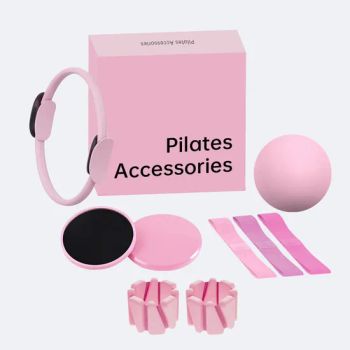 Factory Price Customized Logo Silicone Dumbbell Power Ring Yoga Mat Home Gym Fitness Set Yoga Pilates Accessories Pilates Kit - Danyang Huasheng Sporting Goods Co., Ltd - China