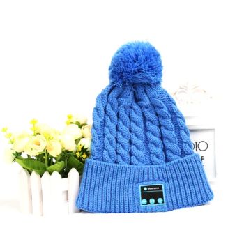 Winter Knit Smart Electronics Bluetooth Music Headphone Beanie Wearable Smart Hat Cap with Built-in Microphone Speaker for Women / Lady - Guangzhou Okai Electronic Technology Co., Ltd. - China