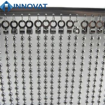 Decorative Metal Beaded Door Curtain for Screen and Room Dividers/ Luxury Metal Bead Curtains/String Ball Chain Room Dividers/Window Curtain/Wire Mesh - HEBEI INNOVAT BUILDING MATERIALS GROUP CO., LTD - China