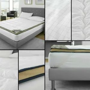 Anti-Static Mattress Pad Polyester Filled Anti Dust Mite Topper Mattress Protector - Qingdao Rosa Home & Decor Co., Ltd. - China