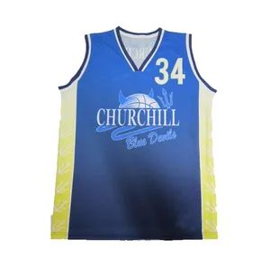 Custom Design Sublimation Print Basketball Vest Basketball Top Jersey Basketball Singlet - Goldleaf (Shenzhen) Sports Co., Ltd. - China