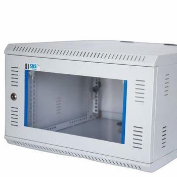 Mild Steel 6U Wall Mounted Server Rack Depth 400mm Width 550mm Material Mild Steel Brand Sunshine Networking Finishing Type Powder - Sunshine Networking Solutions - India
