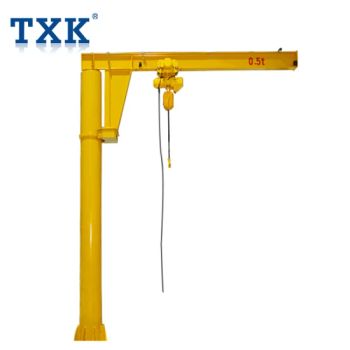 Txk 1t Rotation Arm Jib Crane with Electric Chain Hoist, Mini Wire Rope Hoist, Crane Hoist, Chain Block, Electric Hoists, Hany Pulley Block - Jiali Machinery Co., Ltd. - China