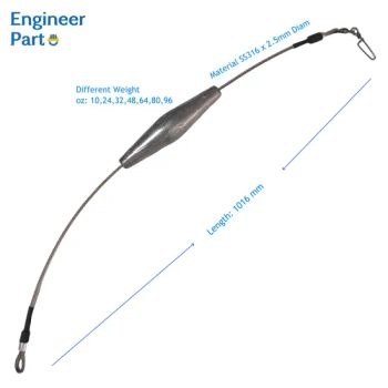 Fishing Weight 24-48 Rigged Diamond Trolling Lead with Sinker for High Speed Wahoo - Dongguan Engineer Technology Co., Limited - China