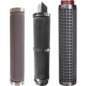 Material Stainless Steel Woven Fabrics Melt Stainless Steel Pleated Water Filter Element Candle Filter - Hebei Yongkun Metal Products Co., Ltd. - China