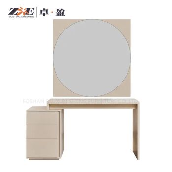 Elegant Wooden Dresser with Mirror and 2 Storage Drawers Origin China Condition New Model NO. DZ48-A HS Code 9403509100 Wood Style Solid - FOSHAN RUI XUN SHENG FURNITURE CO., LTD - China