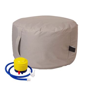 Inflatable Foot Rest Pillow Inflatable Ottoman Outdoor Garden Round Waterproof Inflatable Pouf - Lixin Outdoor Product Co., Ltd. - China
