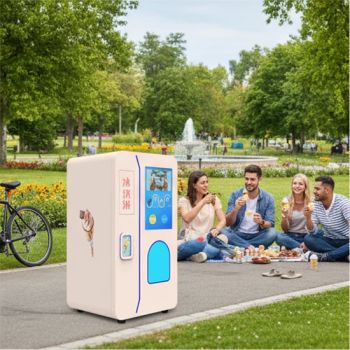 Vending Soft Ice Cream Ice Cream Machine for Business Flavors 50+ Jam 3 Kinds Trademark LE Origin China Capacity 18L Condition New - Hangzhou Yile Shangyun Robot Technology Co., Ltd. - China