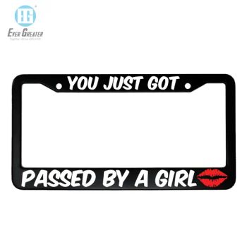 Plastic Carbon Fiber Style License Plate Frames Wholesale with Rhinestones - EVER GREATER IMP. & EXP. CO., LIMITED - China