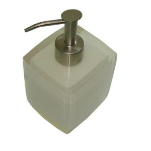 Hotel White Crystal Resin Liquid Soap Dispenser with Logo MOQ 100 PCS Origin China Material Resin Trademark Easton Model NO. - Easton Hotel Supplies Co., Ltd. - China
