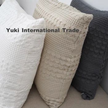 Yuki Jq Handmade Cotton Sofa Pillow Covers Decorative Pillowcases - Shaoxing Yuki International Trade Co., Ltd - China
