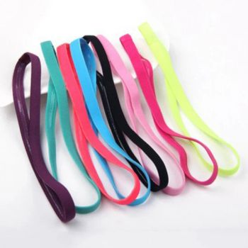 Candy Color Women Men Yoga Hair Bands Sports Headband Non-Slip Running Elastic Rubber Sweatband Football Hair Accessories - Foshan Youyan Clothing Co., Ltd. - China