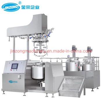 Jinzong 50L Hydraulic Lifting Small Homogeneous Vacuum Emulsifier for Cosmetics Chemical Food Beverage and Other Mixing Equipment - Guangdong Jinzong Machinery Co., Ltd. - China