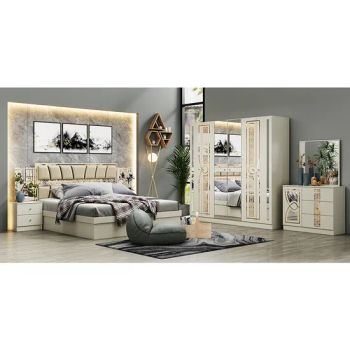 Factory Cheap Wholesale Wooden Leather Bed Set Home Master Room Other Modern Luxury Bedroom Sets Furniture - Foshan Cabrini Furniture Co., Ltd. - China