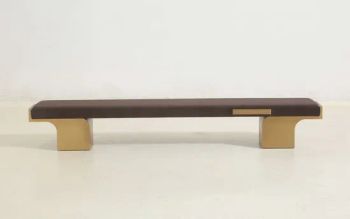 Luxury Modern Large Stools Ottomans Stainless Steel Ottoman Bench Bedroom Furniture Manufacture - Guangzhou Miseda Furniture Co., Ltd - China