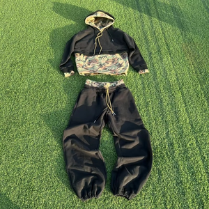 High Quality Tracksuits Manufacturer Custom Patchwork Sweatsuit Digital Printing Camouflage Hoodie Set Sweatpants - Cmc - Vietnam