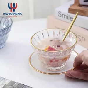 Modern Fruit Compote Cookie Chocolate Candy Desert Wedding Colorful Glasses Dessert Ice Cream Glass Cup Ice Cream Glass Bowl for Household - Wuhan Xinhuahang Household Goods Co., Ltd. - China