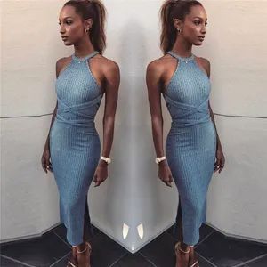 Open Back Strapless Sleeveless Slim Maxi Skirt Cocktail Dresses - Guangzhou Huabin Biotech Co., Ltd. - China